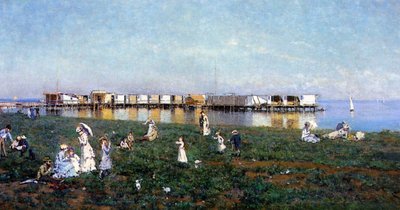 De Baai van Livorno, Italië door Serafin Avendano